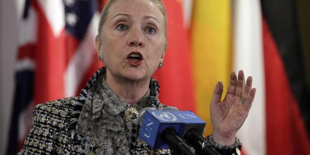 USA:s utrikesminister Hillary Clinton fördömde den syriska regimens attacker på civila.